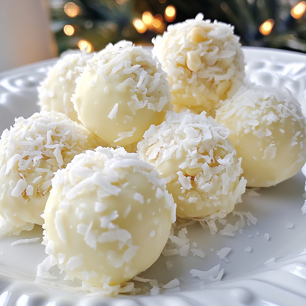 White Christmas Truffles Delightful Holiday Treats