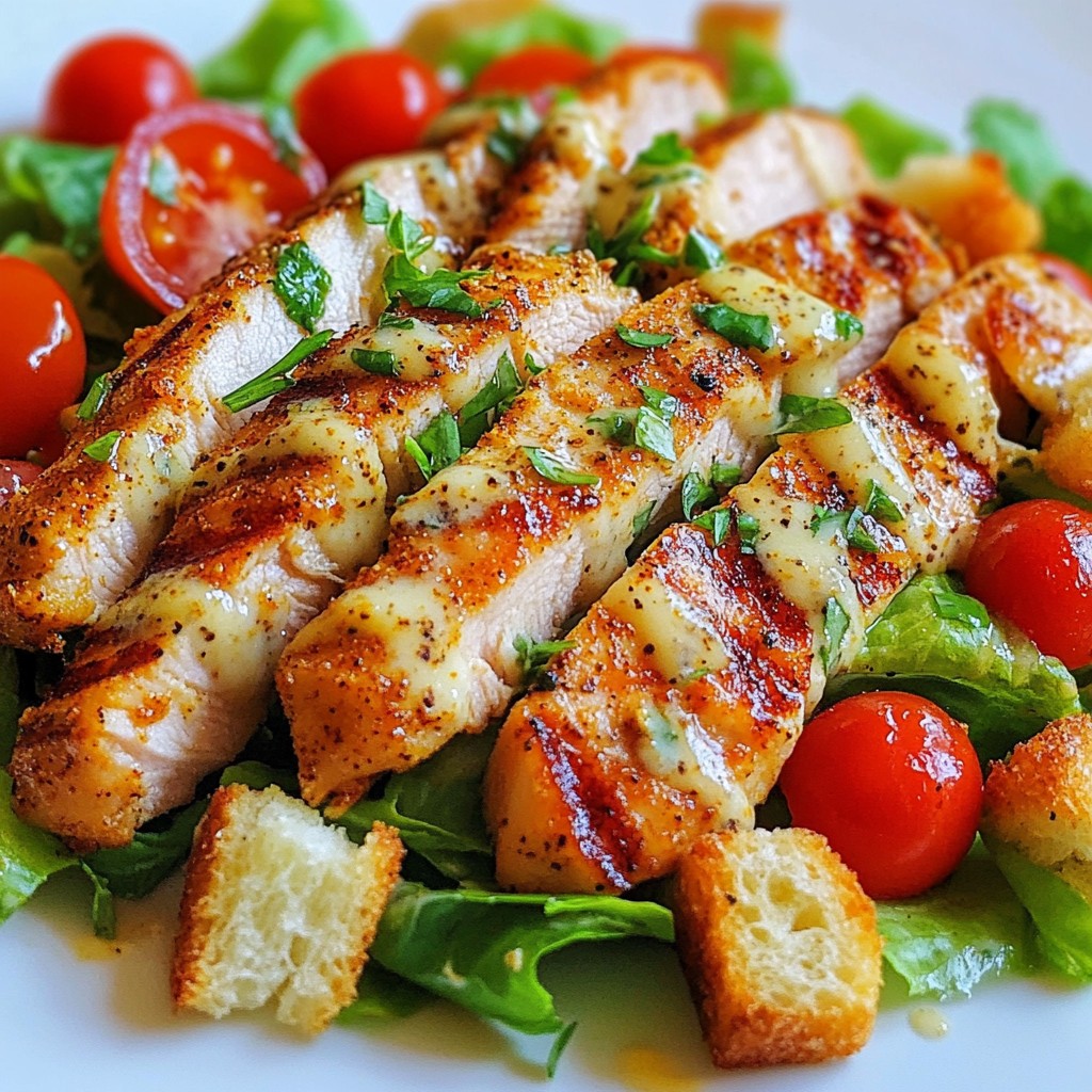 Cajun Chicken Caesar Salad Flavorful and Simple Delight