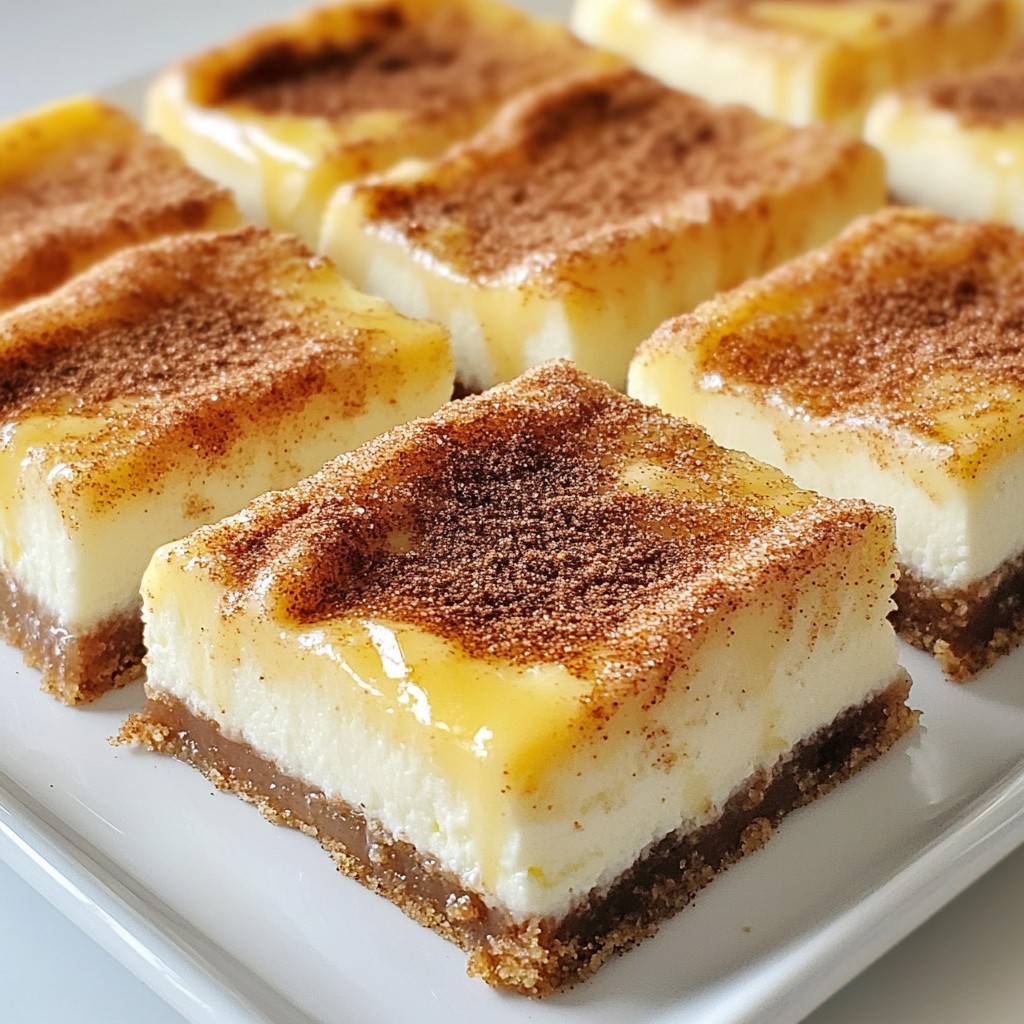 Churro Cheesecake Bars Simple and Irresistible Treat