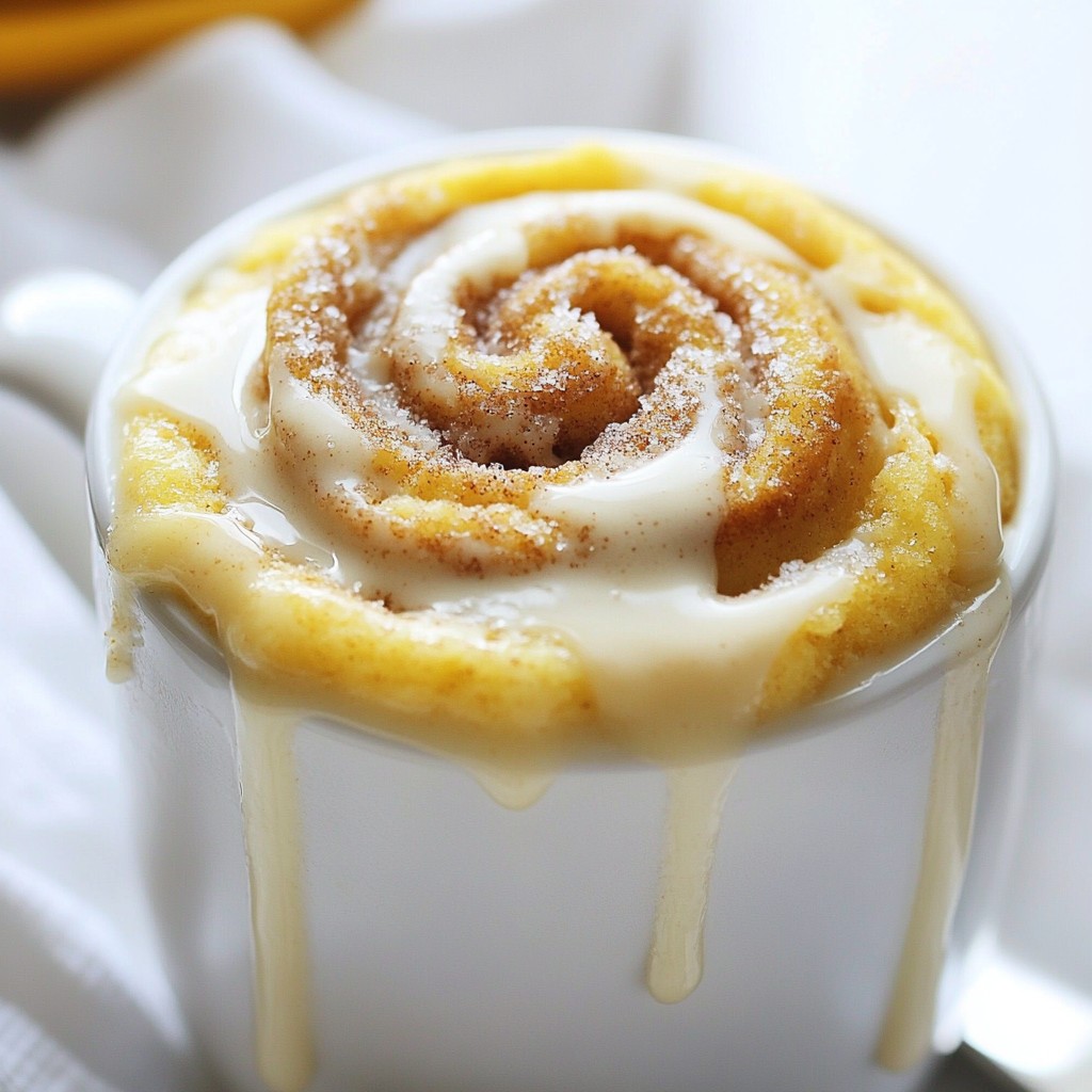 Cinnamon Roll Mug Cake Simple and Quick Delight