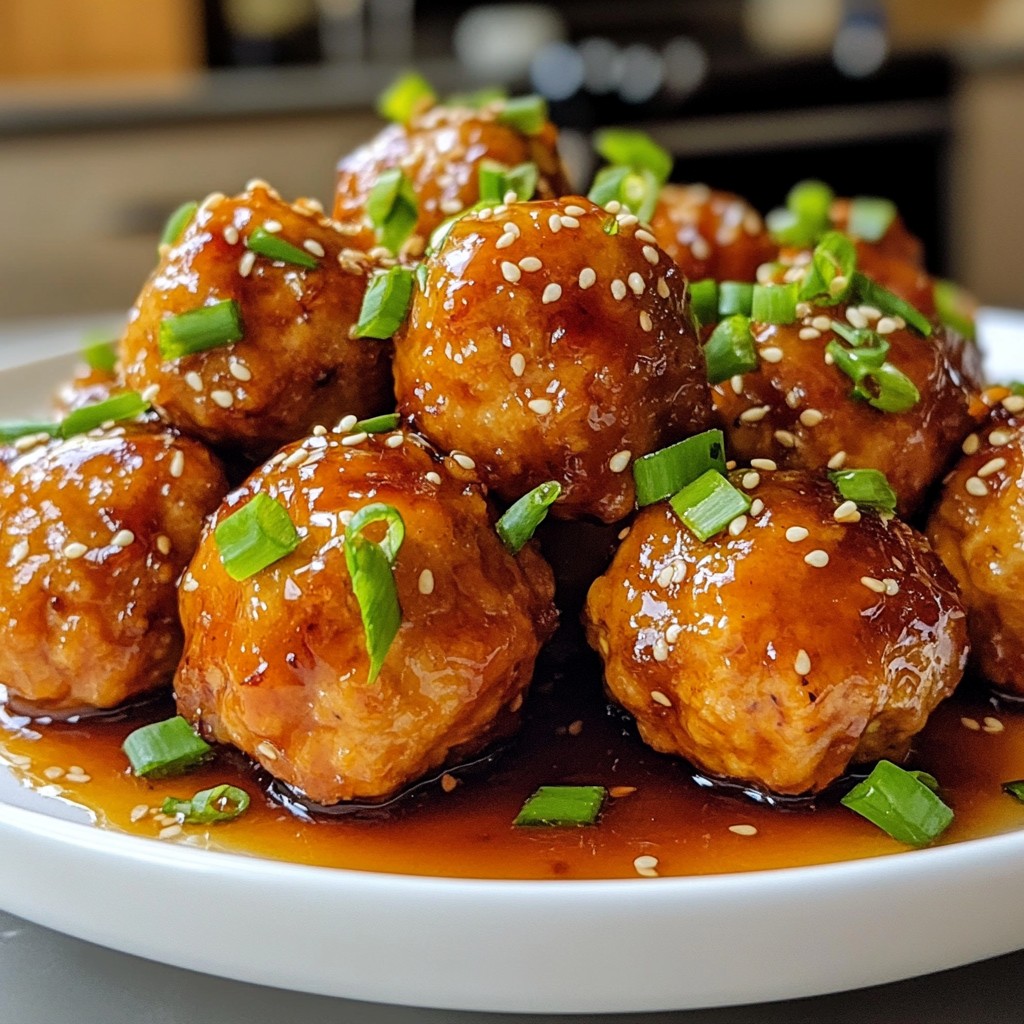 Teriyaki Chicken Meatballs Irresistible Flavor Boost