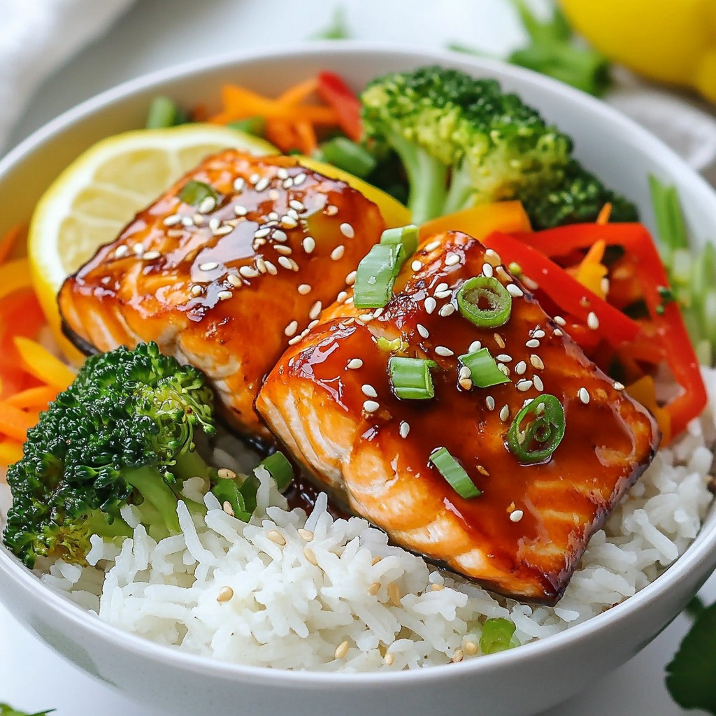 Teriyaki Salmon Rice Bowls Flavorful and Nourishing Meal
