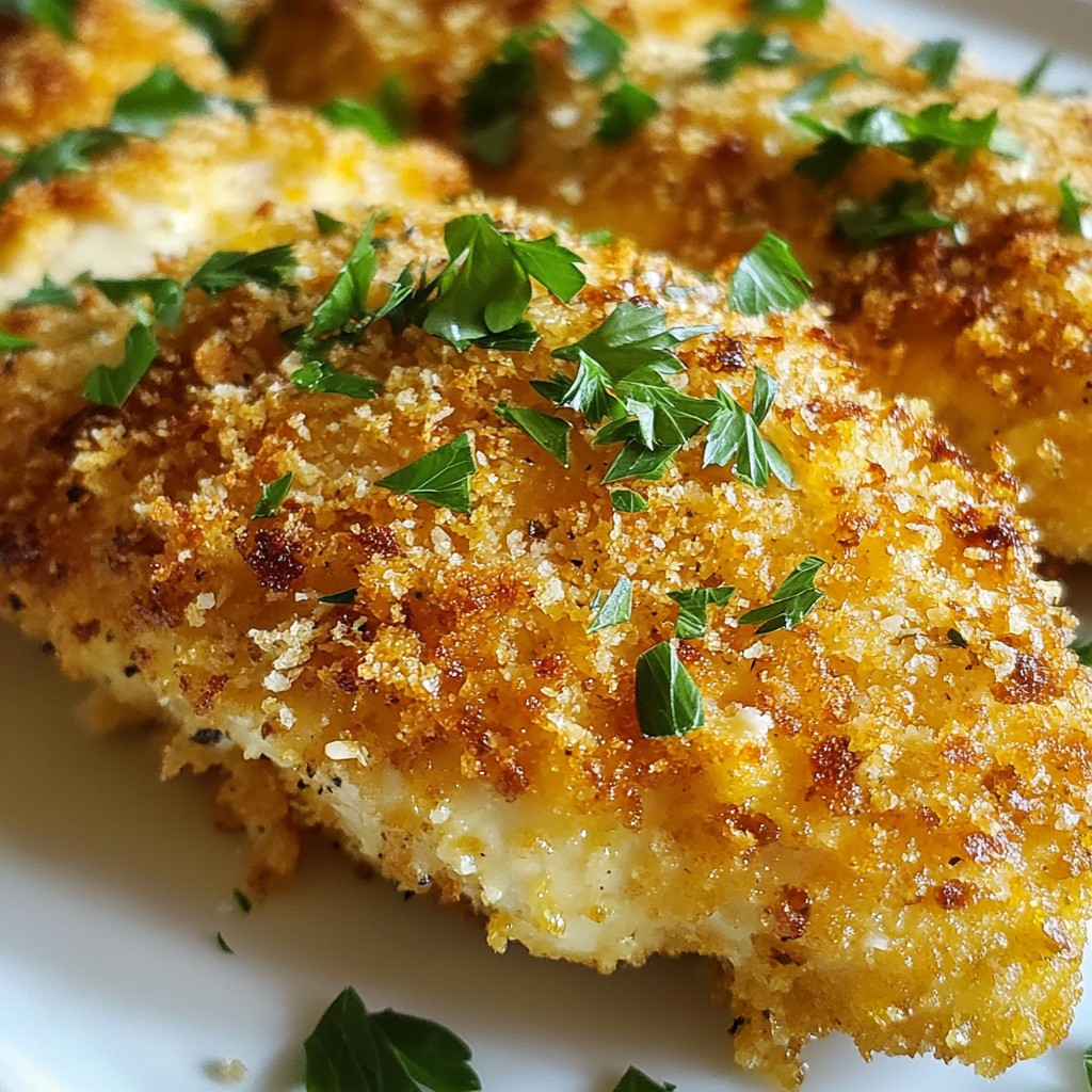 Crispy Parmesan Crusted Chicken Flavorful Dinner Delight