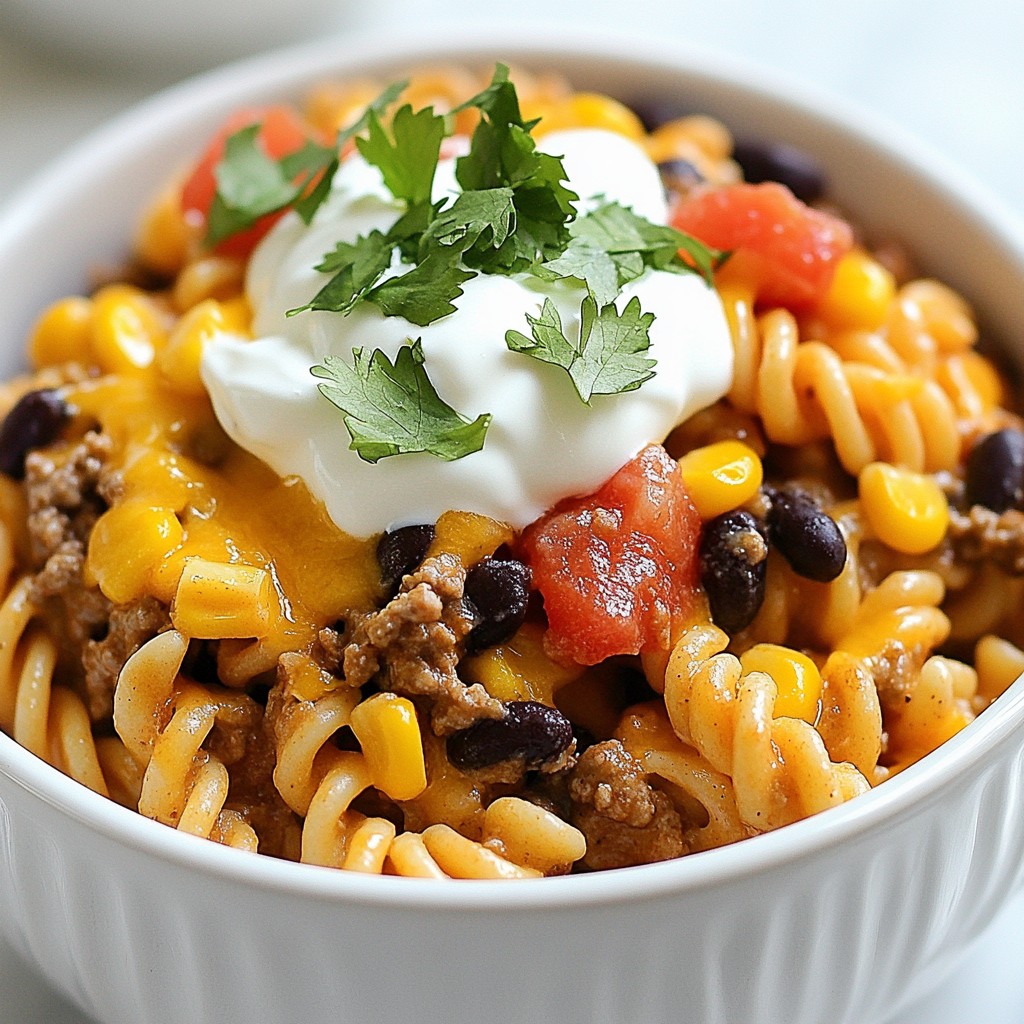 Cheesy Taco Pasta Tasty and Easy Weeknight Meal