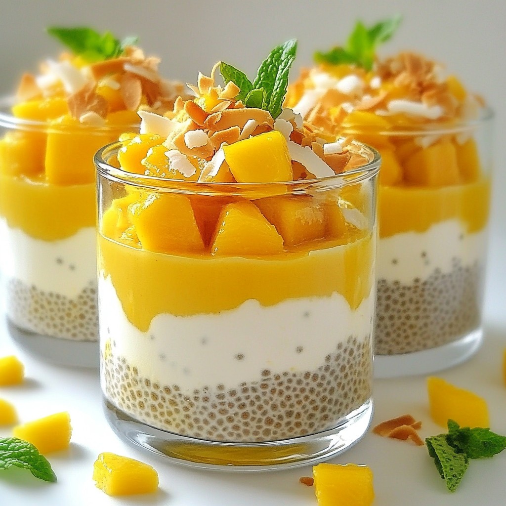 Mango Coconut Chia Pudding Simple and Healthy Delight
