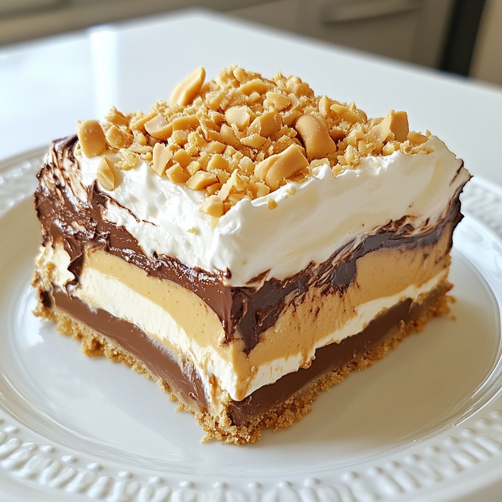 Peanut Butter Chocolate Lasagna Savory Dessert Treat
