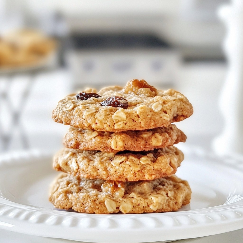 Soft and Chewy Baking Oatmeal Raisin Cookies Recipe