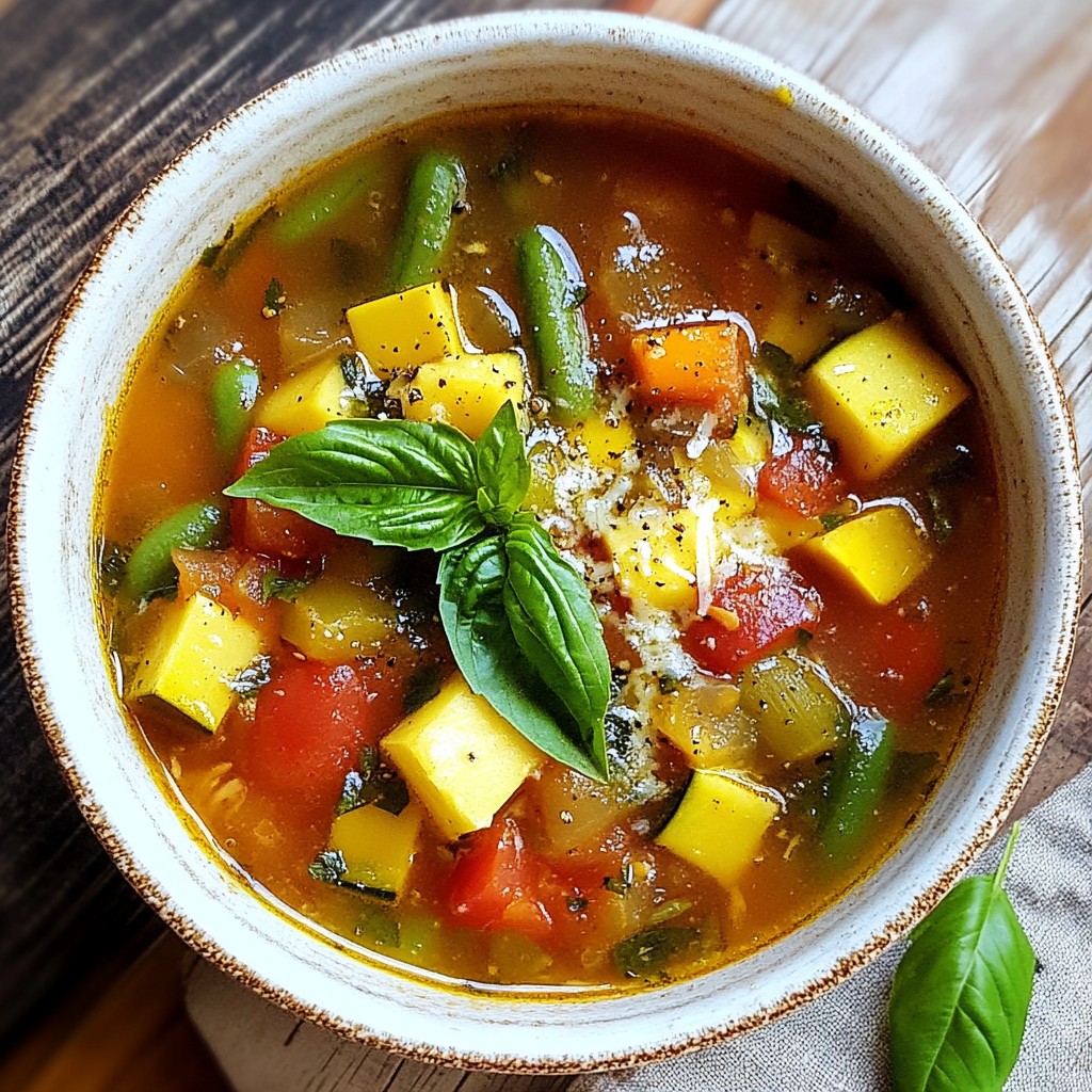 Veggie Packed Minestrone Soup Comforting and Hearty Dish