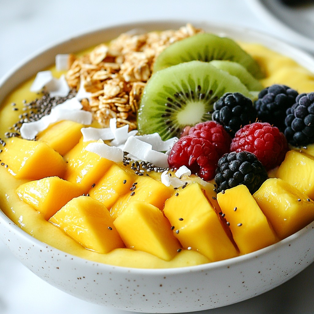 Tropical Mango Smoothie Bowl Refreshing and Healthy Treat