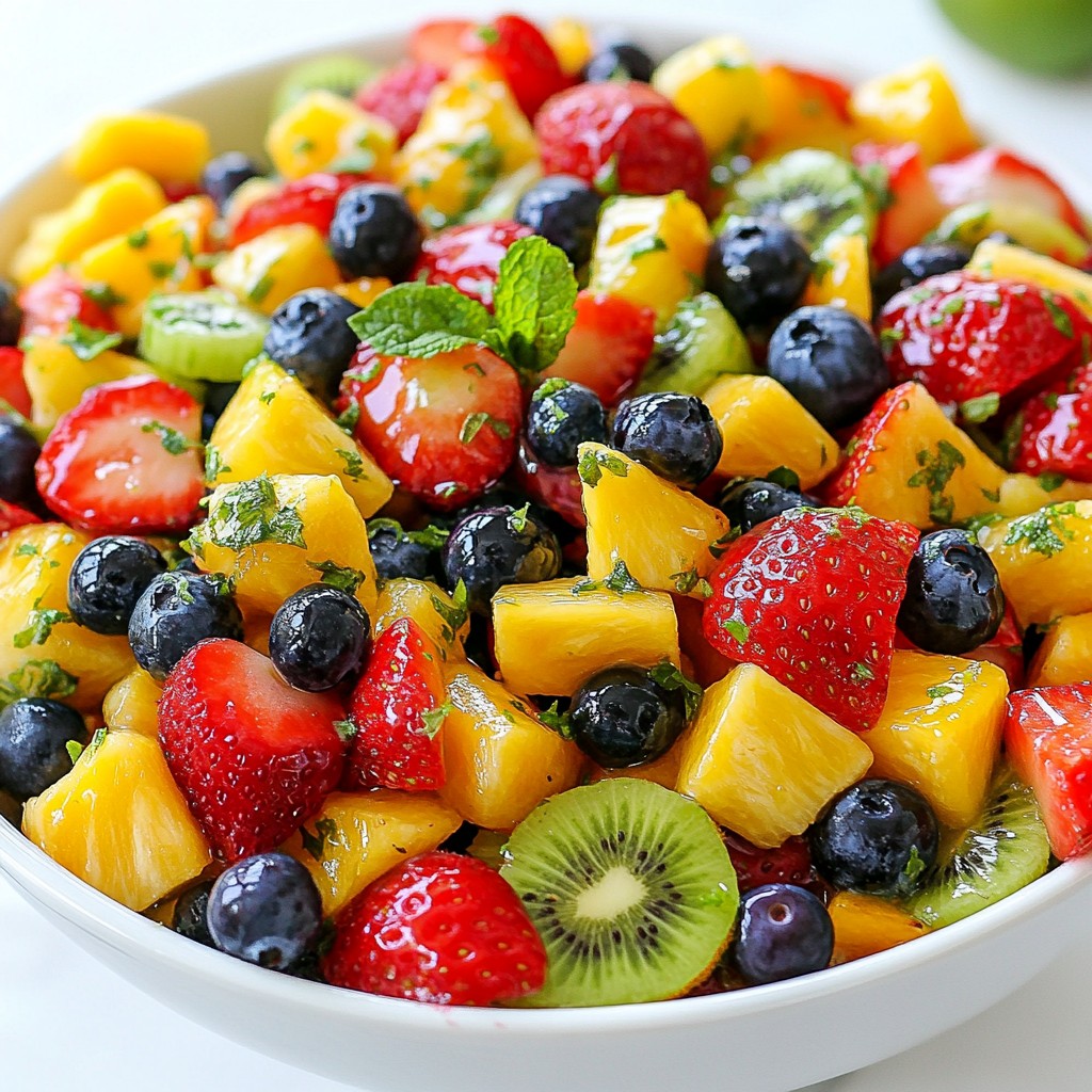 Honey Lime Fruit Salad Refreshing and Simple Treat
