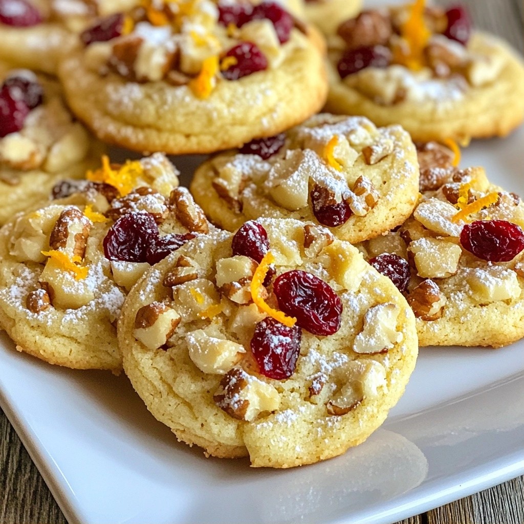 Chewy Sweet Cranberry Orange Cookies Recipe Easy Delight