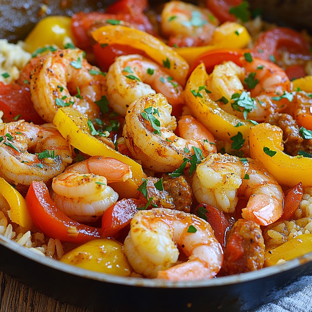 Cajun Shrimp and Sausage Skillet Flavorful Delight