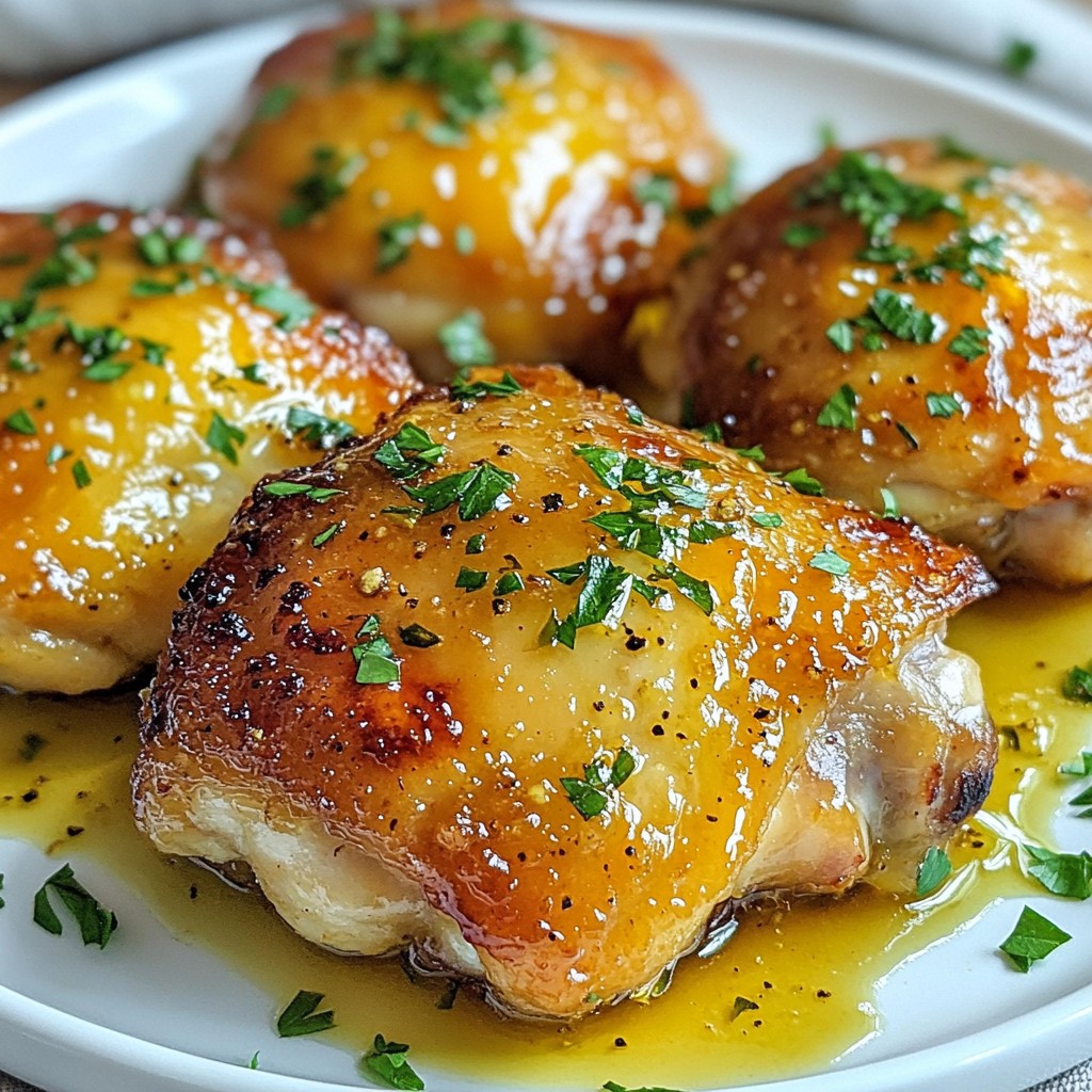 Honey Mustard Chicken Thighs Simple and Tasty Meal