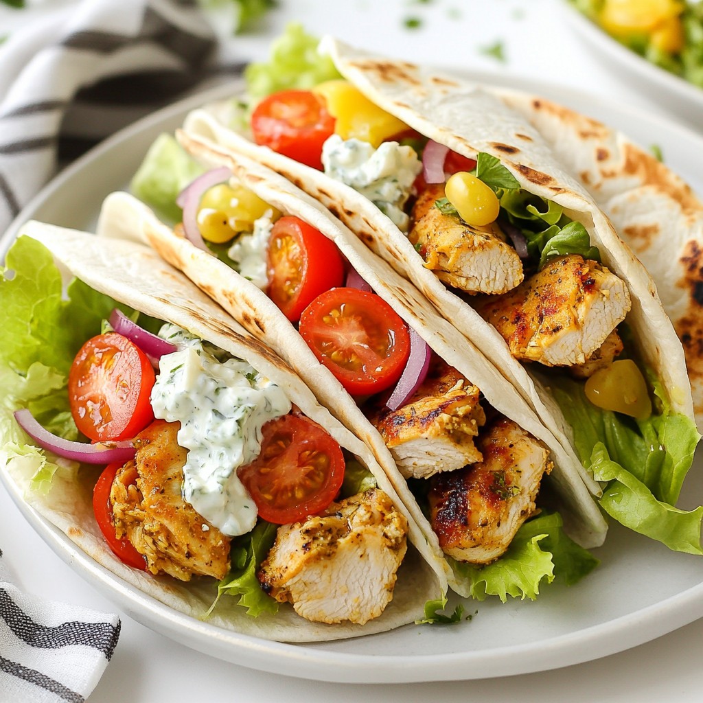 Greek Chicken Gyro Wraps Flavorful and Easy Recipe