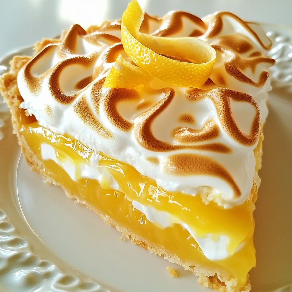 Classic Sweet Lemon Meringue Pie Recipe Delight