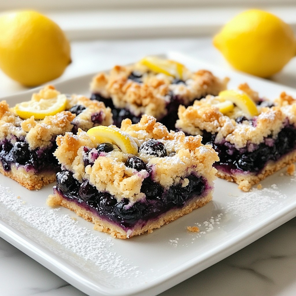Lemon Blueberry Crumble Bars Simple Baking Recipe