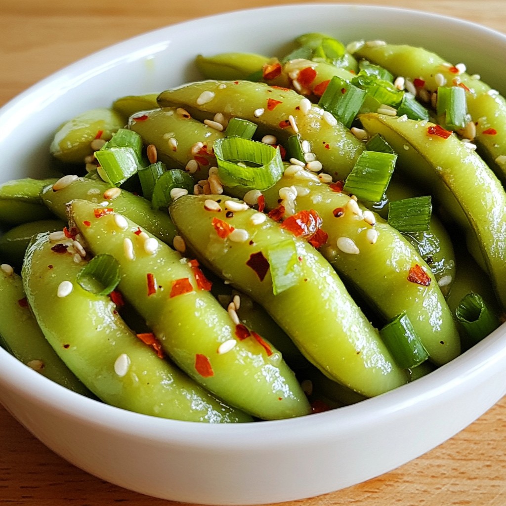 Spicy Garlic Edamame Tasty and Simple Snack Recipe