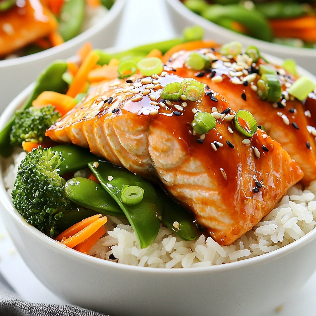 Baked Teriyaki Salmon Bowls Easy and Tasty Delight