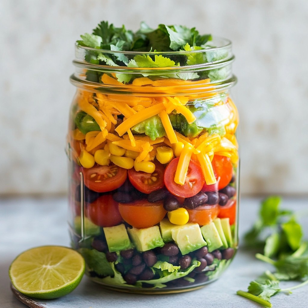 Taco Mason Jar Salads Flavorful and Easy Meal Prep
