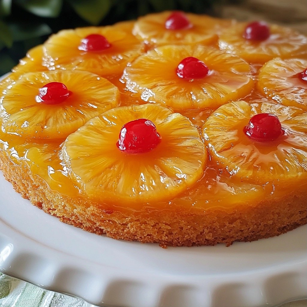 Moist Baking Pineapple Upside-Down Cake Recipe