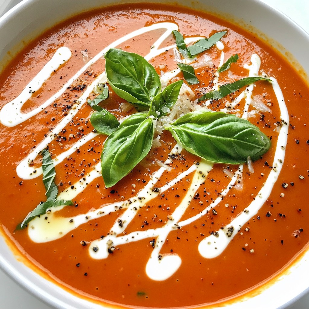 Creamy Tomato Basil Soup Simple and Flavorful Recipe