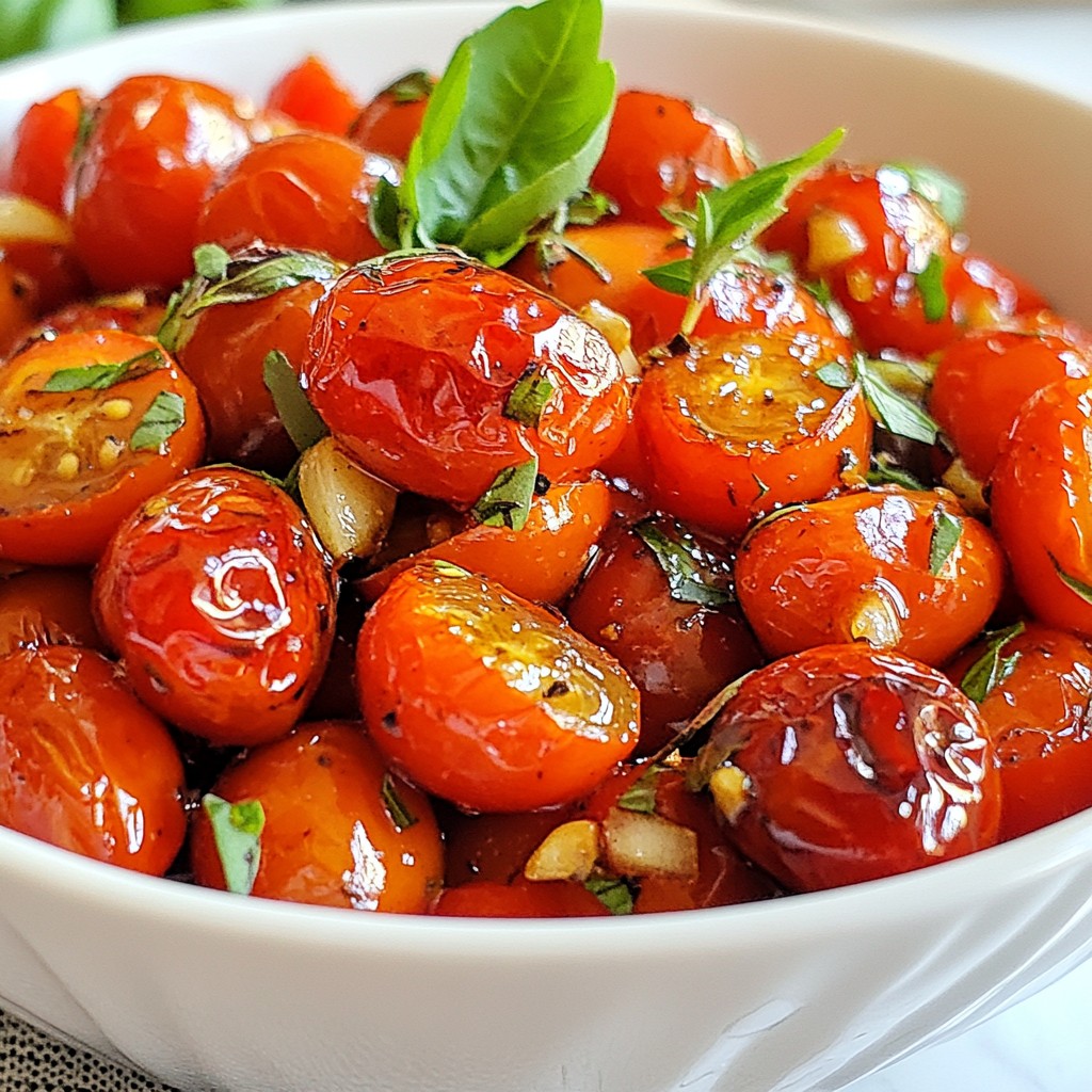 Balsamic Roasted Cherry Tomatoes Flavorful Side Dish