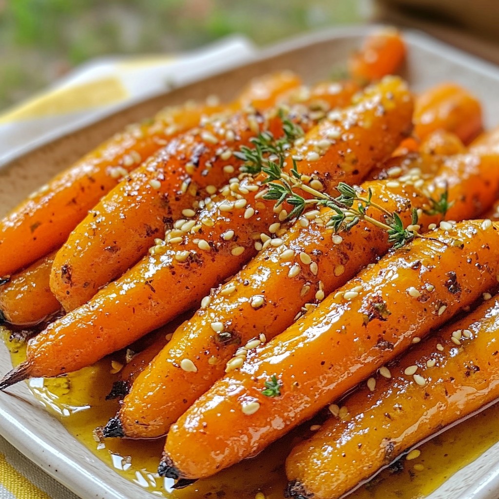 Honey Garlic Roasted Carrots Flavorful and Tasty Dish