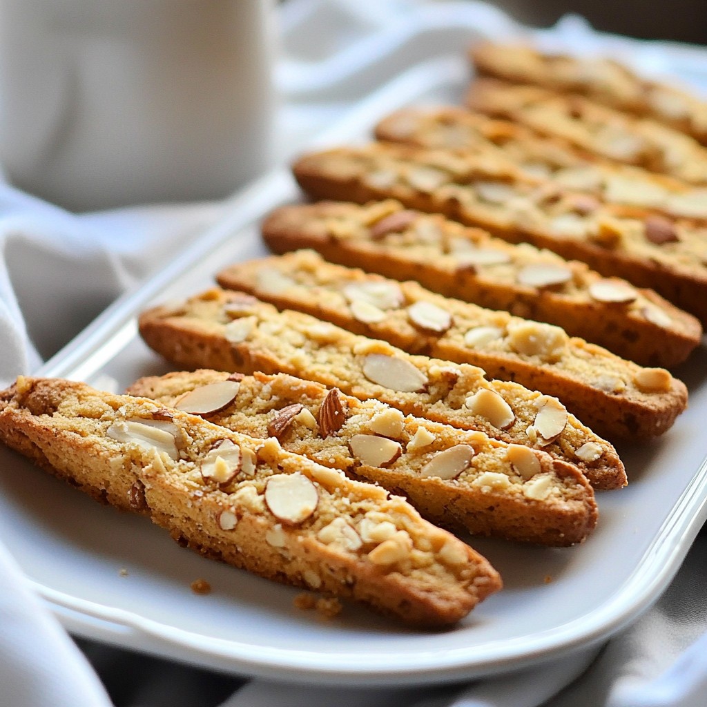Crunchy Sweet Almond Biscotti Cookies Delight