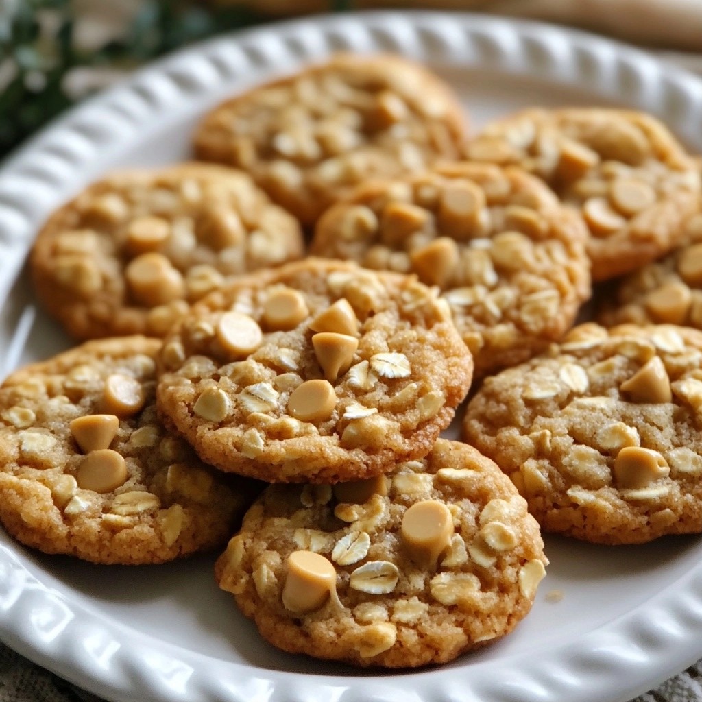 Chewy Sweet Butterscotch Oatmeal Cookies Delight