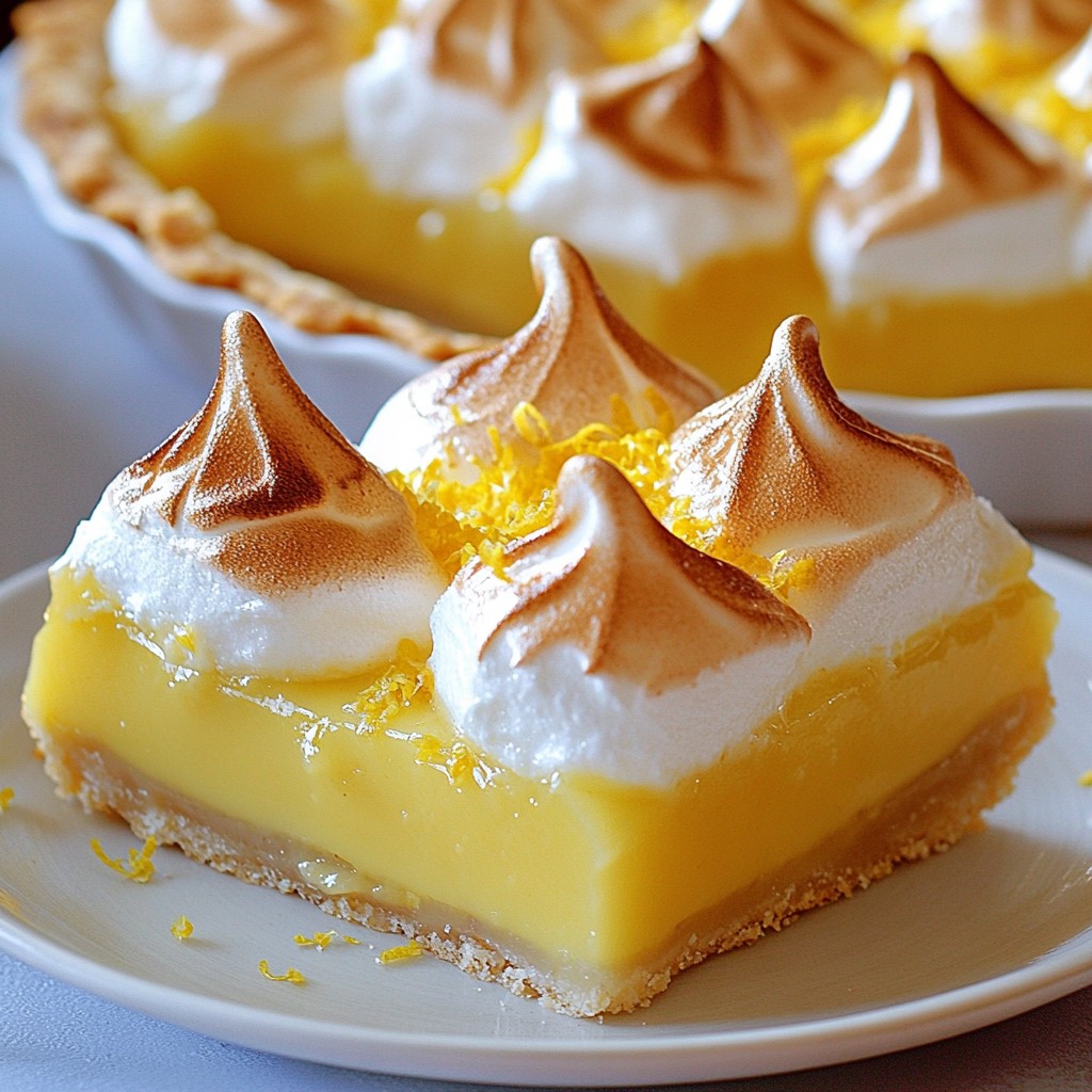 Classic Sweet Lemon Meringue Pie Recipe Delightful Treat