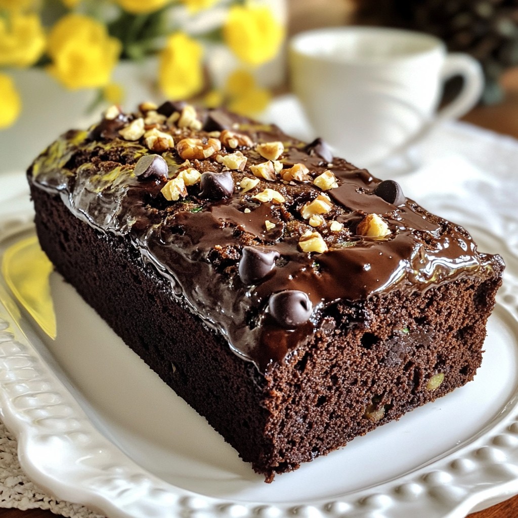 Double Chocolate Zucchini Bread Moist and Flavorful Treat