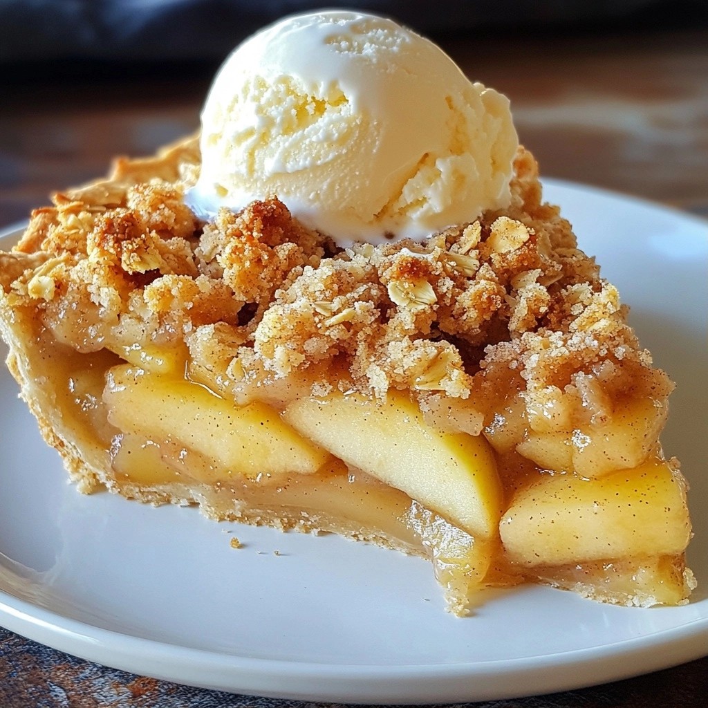 Classic Sweet Apple Crumble Pie Delightful Treat