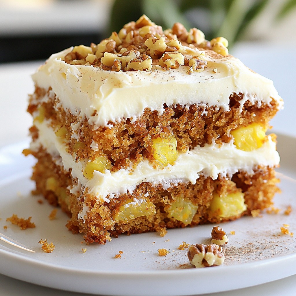 Moist Carrot Cake with Cream Cheese Frosting Delight