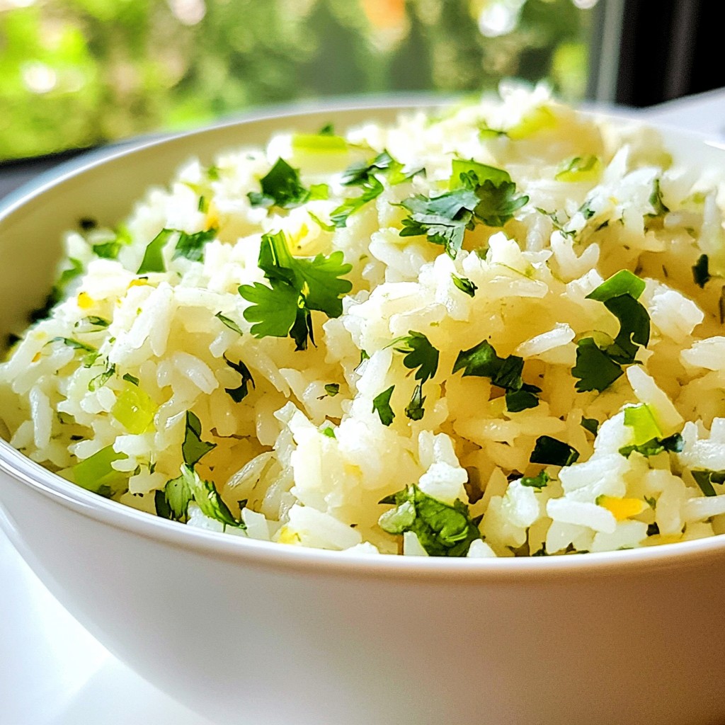 Cilantro Lime Rice Flavorful and Easy Recipe Guide