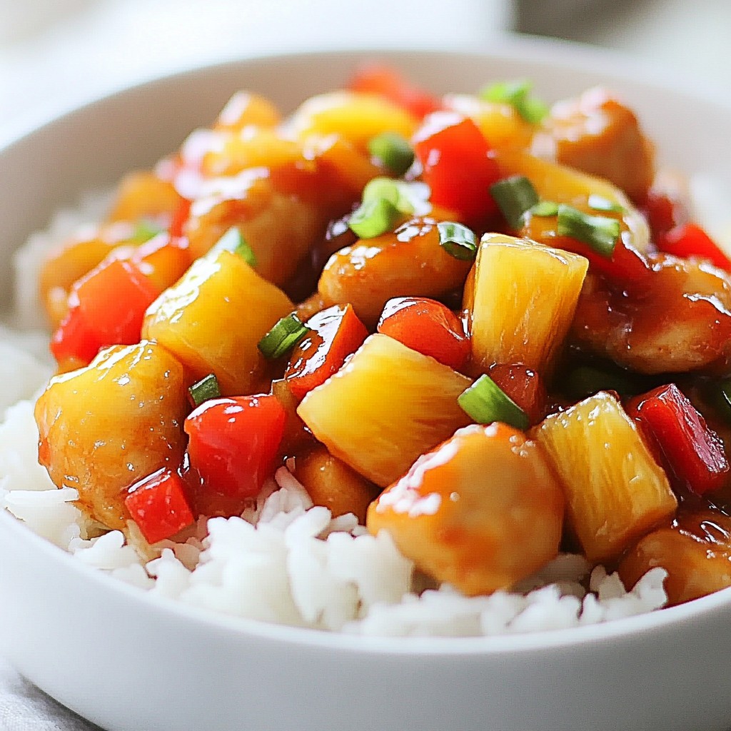Savory Sweet and Sour Chicken Quick Dinner Recipe