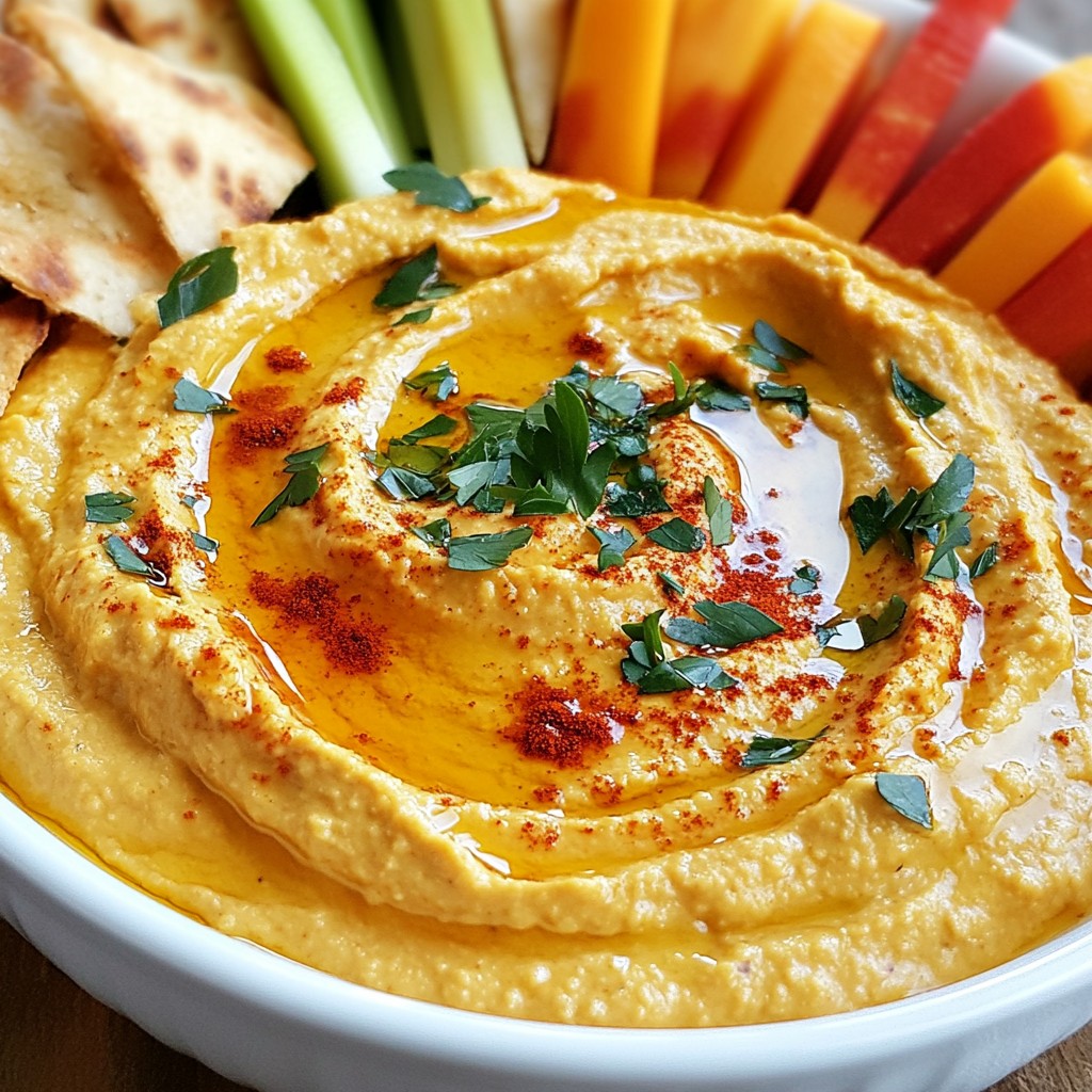 Roasted Red Pepper Hummus Flavorful and Simple Recipe