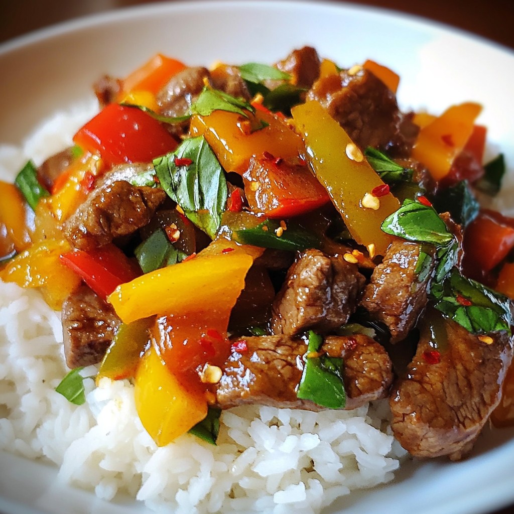 Thai Basil Beef Stir Fry Tasty and Easy Weeknight Meal
