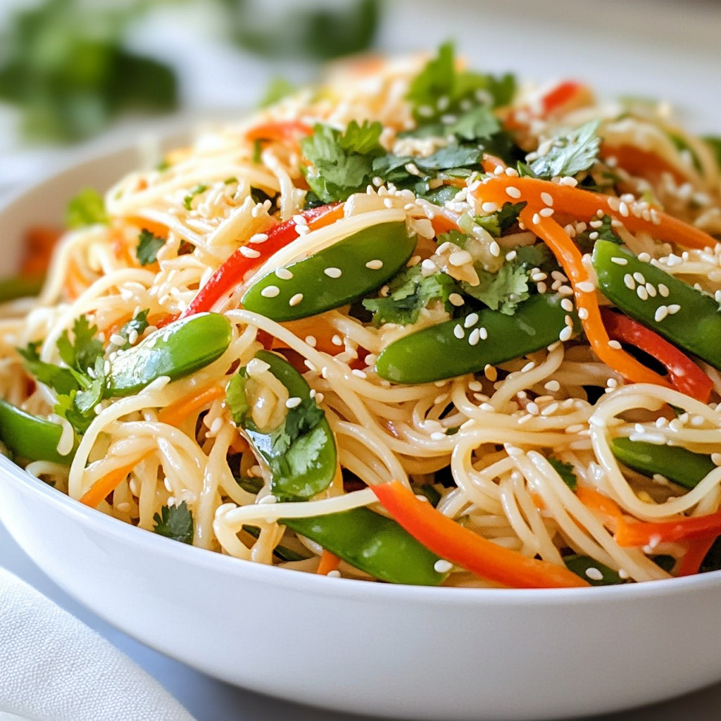 Sesame Ginger Noodle Salad Flavorful and Fresh Dish
