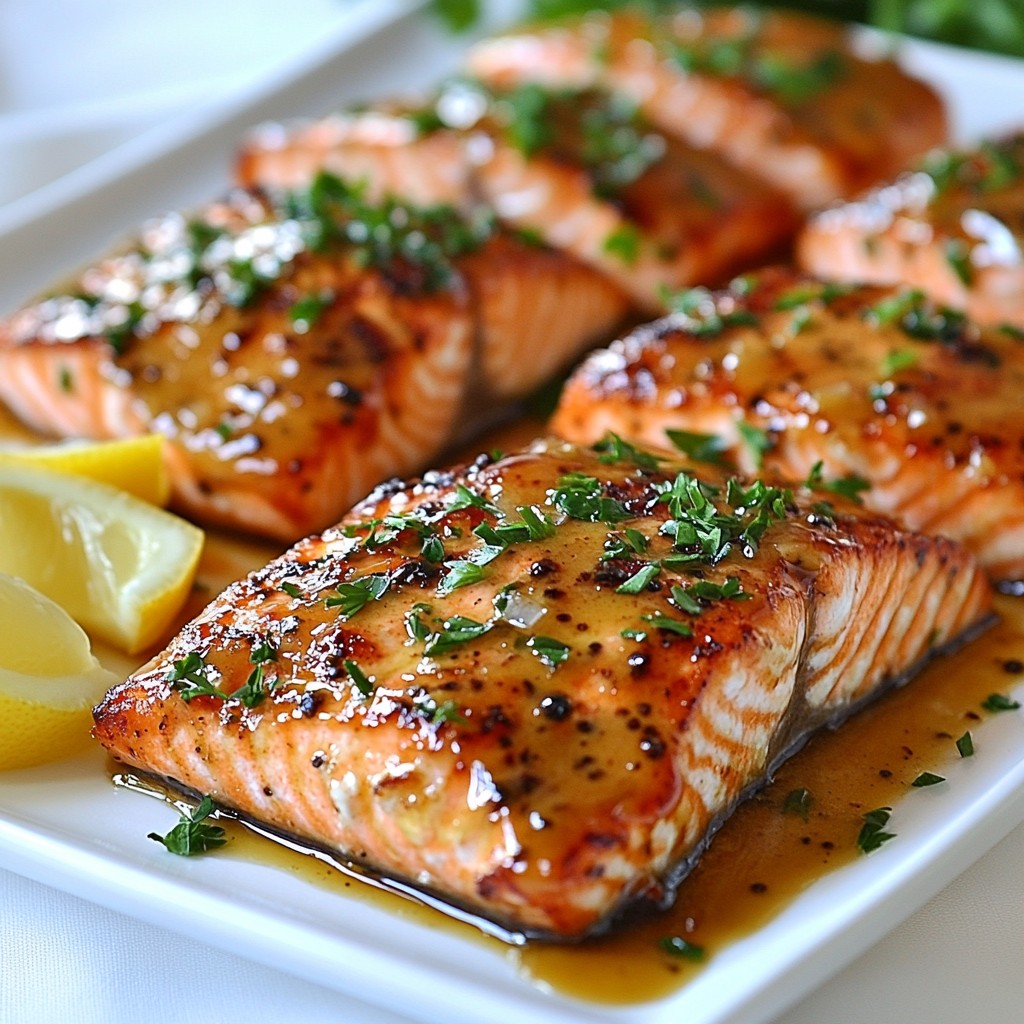 Honey Mustard Glazed Salmon Quick and Tasty Recipe