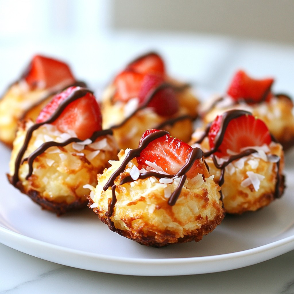 Strawberry Coconut Macaroons Delightfully Sweet Treat