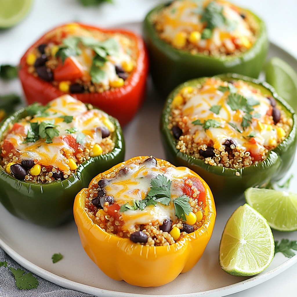 Southwest Quinoa Stuffed Peppers Flavorful Delight