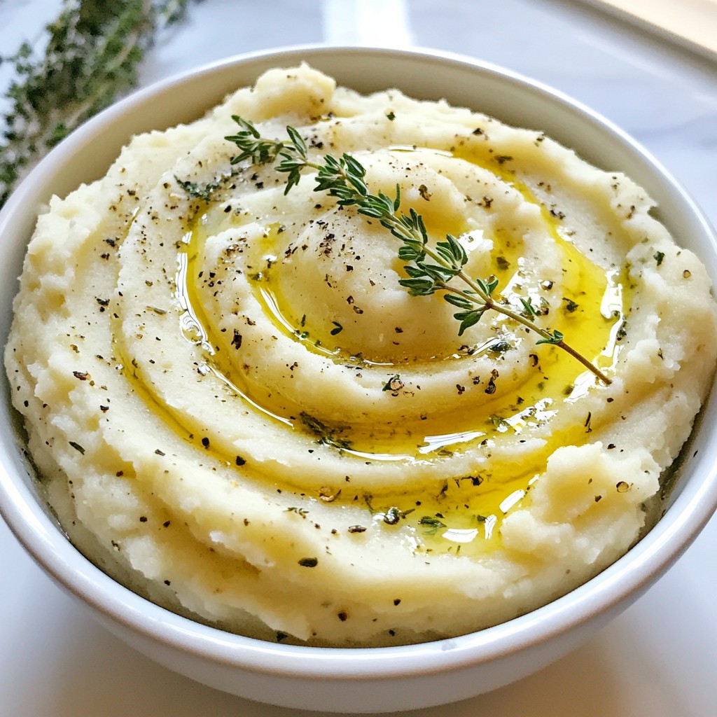 Buttery Herb Mashed Cauliflower Delicious and Creamy Dish
