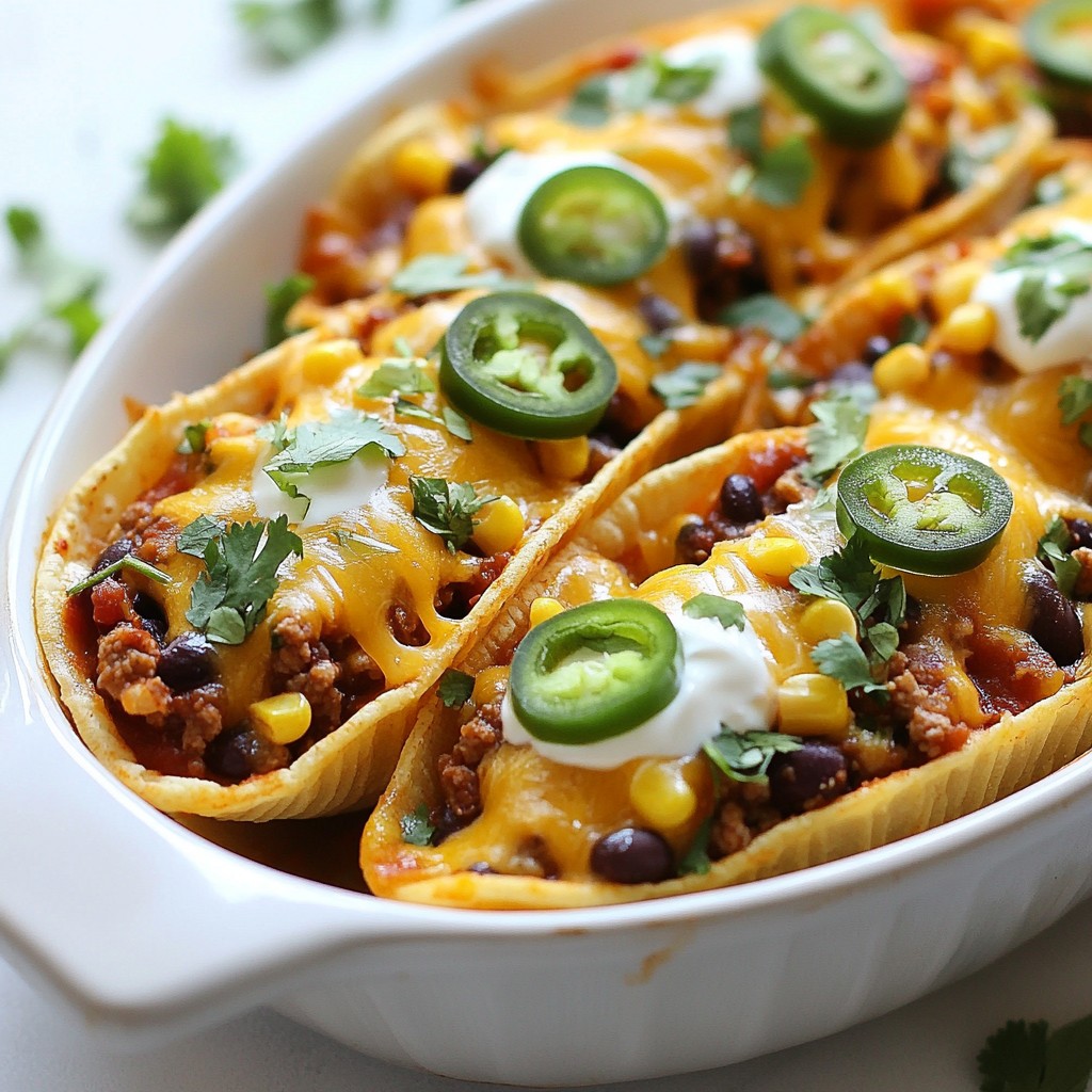 Cheesy Taco Stuffed Shells Flavorful and Easy Dinner