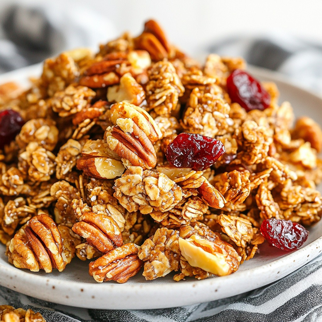 Maple Pecan Granola Clusters Crunchy and Nutritious