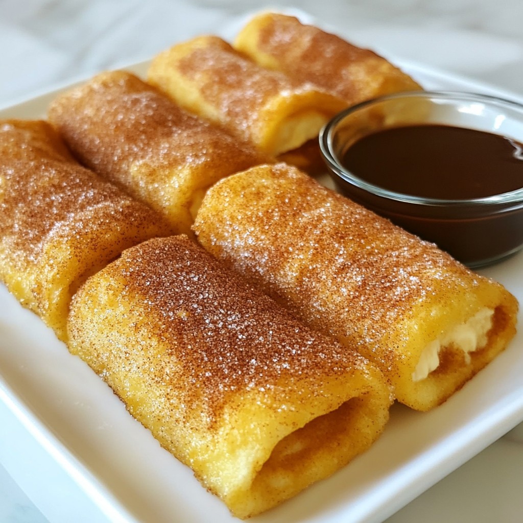 Churro Cheesecake Chimichangas Tasty Sweet Treat