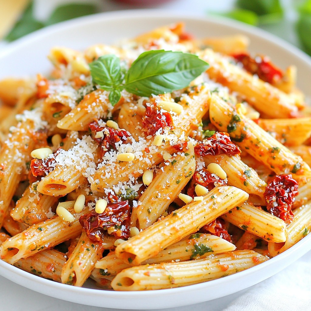Sun Dried Tomato Pesto Pasta Flavorful and Easy Dish