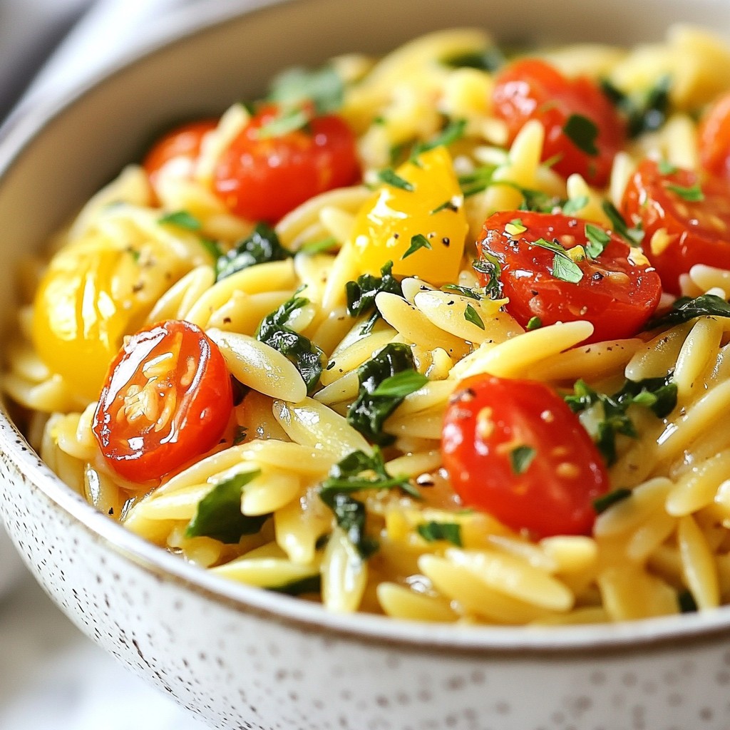 One-Pot Lemon Herb Orzo Simple and Flavorful Dish