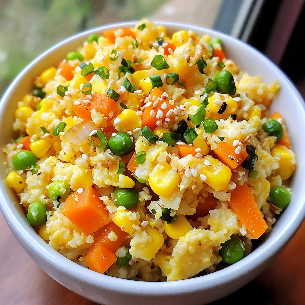 Cauliflower Fried Rice Flavorful and Simple Meal