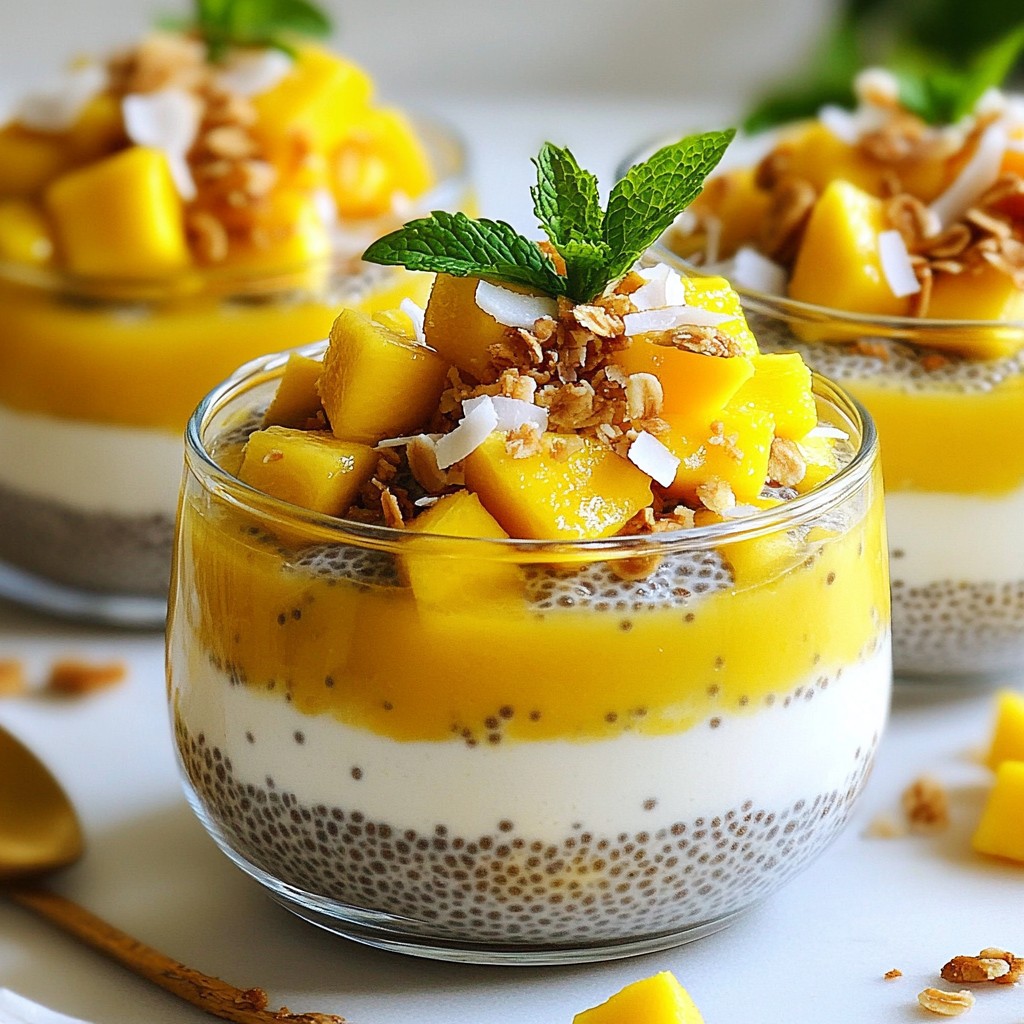 Thai Coconut Mango Chia Pudding Flavorful Delight