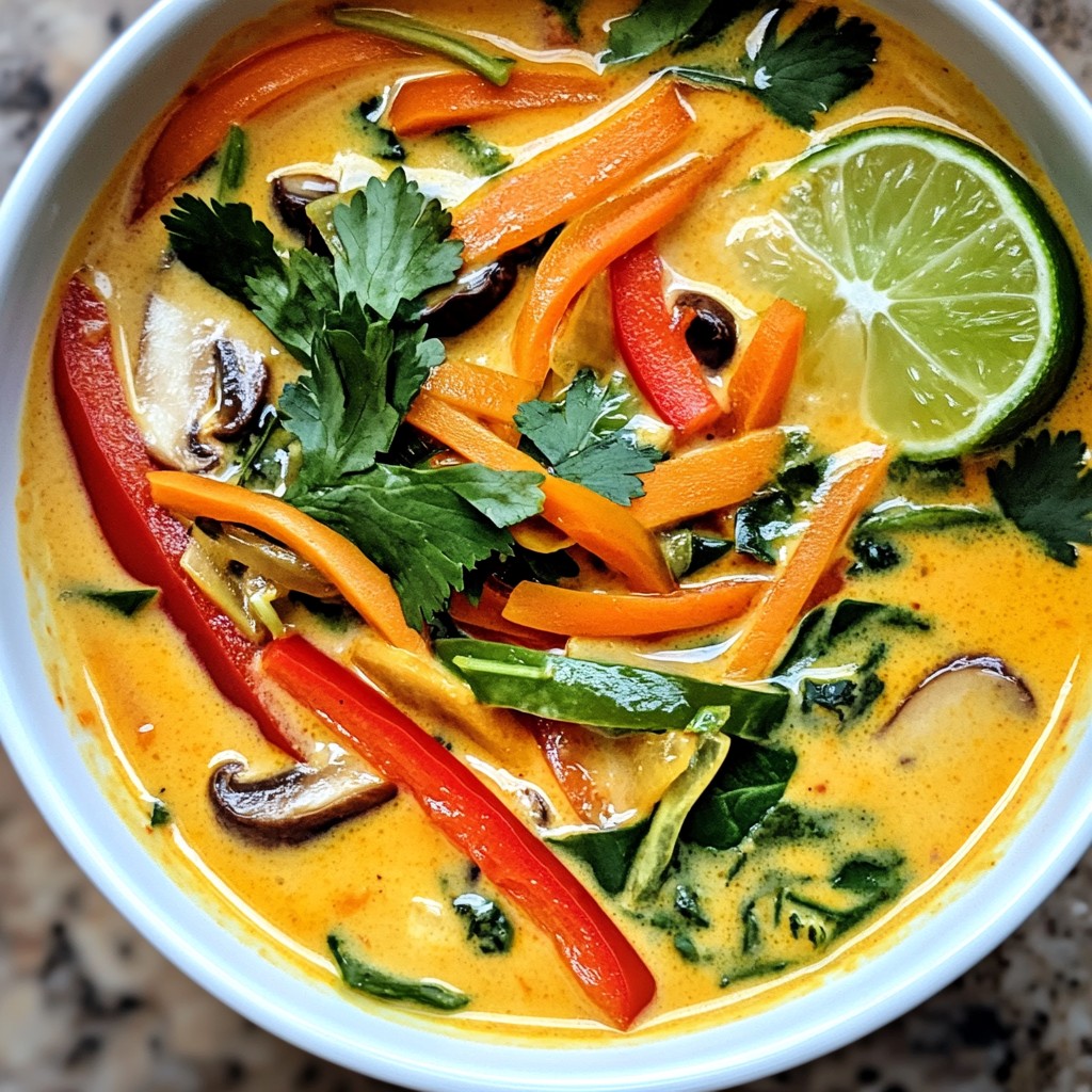 Thai Coconut Curry Soup Flavorful and Comforting Dish